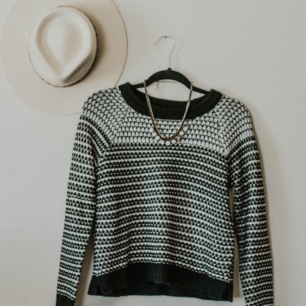 Black & White Sweater